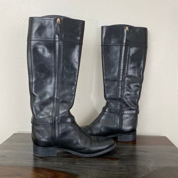 Tory Burch Black Leather Boots - Picture 3 of 9